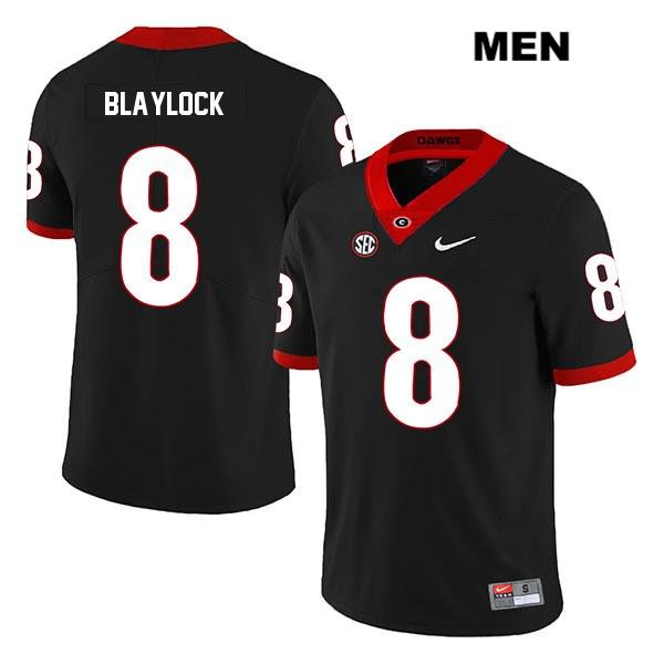 Georgia Bulldogs Men's Dominick Blaylock #8 NCAA Legend Authentic Black Nike Stitched College Football Jersey DLB7756FC